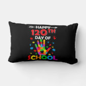 ハート120th Day of School先生自閉症意識 ランバークッション (裏面)