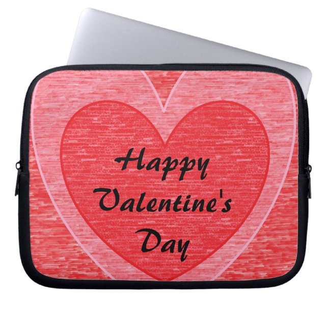 ハート1 ラップトップスリーブ (正面)
