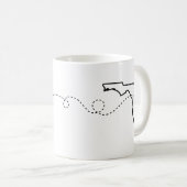 ハート2ハート – ノビ， MIから村へ，フロリダ コーヒーマグカップ (正面右)