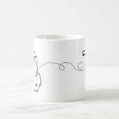 ハート2ハート – ノビ， MIから村へ，フロリダ コーヒーマグカップ (中央)