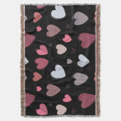 ハート2 スローブランケット (正面縦)