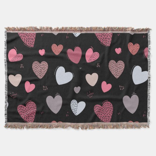 ハート2 スローブランケット (正面)