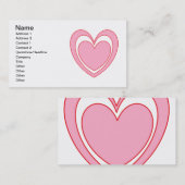 ハート2 名刺 (正面/裏面)