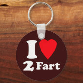 ハート2 Fart Pass the Gas 静か Deadal Love キーホルダー (正面)