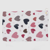 ハート3 ゴルフタオル (横)