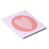 ハート3 ノートパッド (アングル)