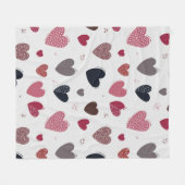 ハート3 フリースブランケット (正面(横))