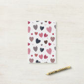 ハート3 ポストイット (デスク上)