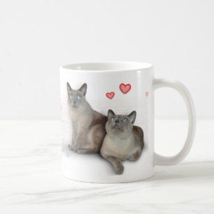 ハート4猫 コーヒーマグカップ