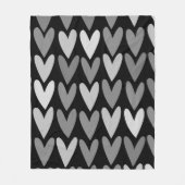 ハート4 フリースブランケット (正面)