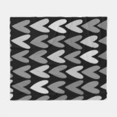 ハート4 フリースブランケット (正面(横))