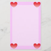 ハート4 便箋 (正面)
