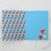 ハート50周年顧客。グリーティングカード カード (内部)