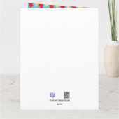 ハート50周年顧客。グリーティングカード カード (裏面)