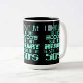 ハート50年代 ツートーンマグカップ (正面右)