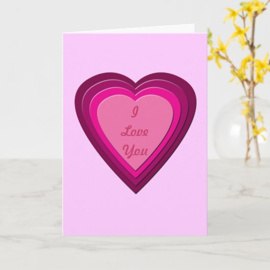 ハート5 カード (黄色い花)