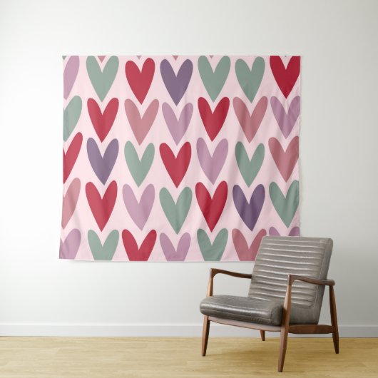 ハート5 タペストリー (インサイチュ(横))