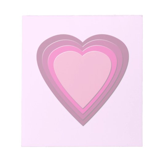 ハート5 ノートパッド (正面)