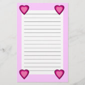 ハート5 便箋 (正面)