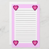 ハート5 便箋 (正面/裏面)