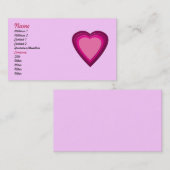 ハート5 名刺 (正面/裏面)