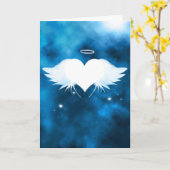 ハート5" x 7" パーソナライズされた悔やみや弔慰 カード (黄色い花)