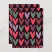 ハート6 ノートカード (正面/裏面)