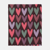 ハート6 フリースブランケット (正面)