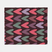 ハート6 フリースブランケット (正面(横))