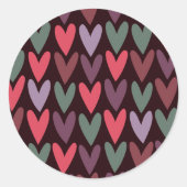 ハート6 ラウンドシール (正面)