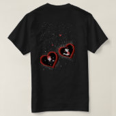 ハート かわいい  Tシャツ (デザイン裏面)