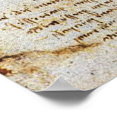 ハート、その血管、レオナルド・ダ・ヴィンチ、セピア ポスター (角)