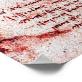 ハート、その血管、レオナルド・ダ・ヴィンチ・レッド ポスター (角)