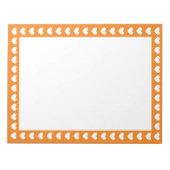 ハート のまわりに ノートパッド (正面)