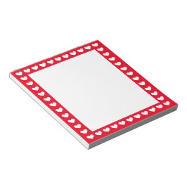 ハート のまわりに ノートパッド