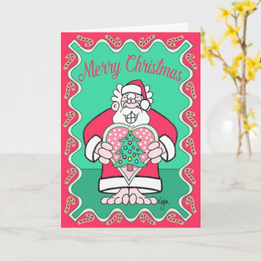 "ハート"のクリスマスカードとのクリスマス カード (黄色い花)