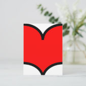 ハート – はがき (スタンド正面)