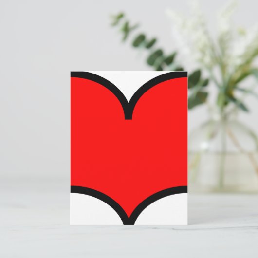 ハート – はがき (スタンド正面)