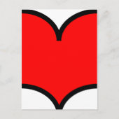 ハート – はがき (正面)