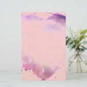 ハート（ばちゃばちゃ）跳ねる 便箋 (スタンド正面)