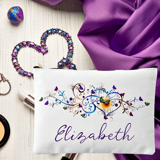 ハート アクセサリーポーチ