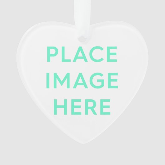 ハート – アクリルオーナメント オーナメント (正面)