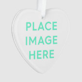 ハート – アクリルオーナメント オーナメント (正面)