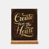 ハート アクリルサイン (正面)