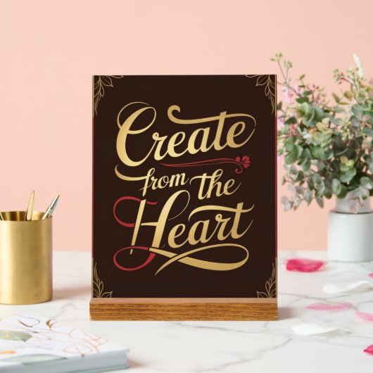 ハート アクリルサイン (ウェディング)