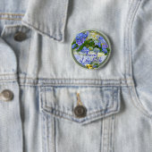 ハート&アジサイ結婚～のボタン/ピン 缶バッジ (インサイチュ)