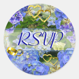 ハート&アジサイ～エンベロープシーラー/シール ラウンドシール