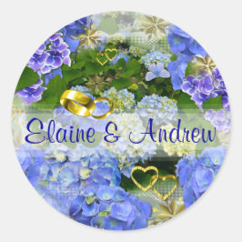 ハート&アジサイ～エンベロープシーラー/シール ラウンドシール