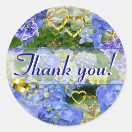 ハート&アジサイ～エンベロープシーラー# 2 ラウンドシール