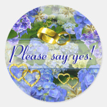 ハート&アジサイ～エンベロープシーラー# 3